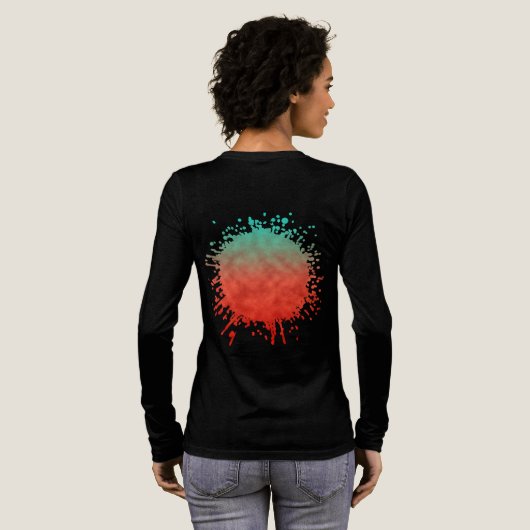Koraalhemel Herinnering Tri-Blend Shirt (Achterkant)