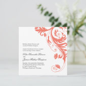  koraalhuwelijk kaart (Staand voorkant)