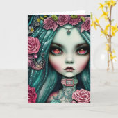 Koraalillustratie Kaart (Gele Bloem)