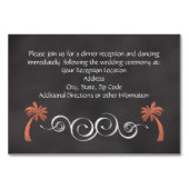 Koraalkarton Beach Weddenschap Kaart (Achterkant)