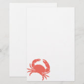 Koraalkrab Briefpapier (Voorkant / Achterkant)