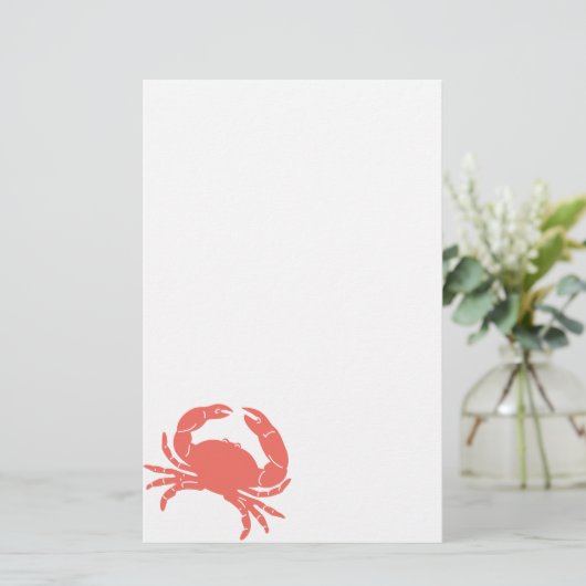 Koraalkrab Briefpapier (Staand voorkant)