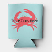 Koraalkrab gepersonaliseerde Koelbox Blikjeskoeler (Voorkant)