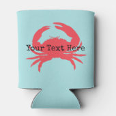 Koraalkrab gepersonaliseerde Koelbox Blikjeskoeler (Achterkant)