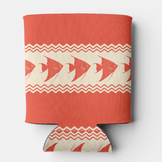 Koraalkust Angelfish Stripes Blikjeskoeler (Achterkant)