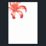 Koraallelie bloem kunst bruiloft kaart<br><div class="desc">Eenvoudige bloemenkoraal gekleurde lelie bloem trouwtafel kaart. Mooie trouwkaart ideaal voor een bloemen- of koraalgekleurde thema bruiloft. © Originele potlood en waterverf lelie bloemkunst met koraal kleur behandeling en ontwerp door exclusief voor www.mylittleedenweddings.com</div>