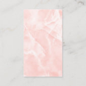 koraalmarmer visitekaartje (Achterkant)