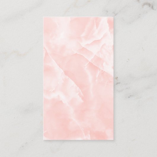koraalmarmer visitekaartje (Achterkant)