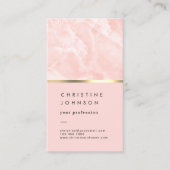 koraalmarmer visitekaartje (Voorkant)