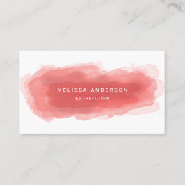 Koraalmoderne Waterverf Visitekaartje
