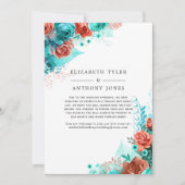 Koraalmoes en kurkwaren met beperkte gastlijst aankondiging (Voorkant)