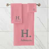 Koraalmonogrammen voor handdoeken