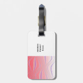 Koraalogen voor het vangen van zwenken bagagelabel (Achterkant verticaal)