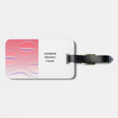 Koraalogen voor het vangen van zwenken bagagelabel (Achterkant horizontaal)