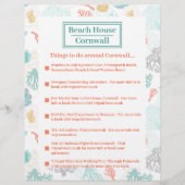 Koraalontwerpbrochure - dingen om te doen.... flyer (Voorkant)