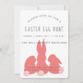 Koraalpaasbundels | Uitnodiging Egg Hunt (Voorkant)