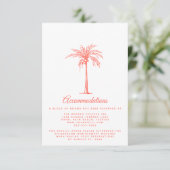 Koraalpalm Beach Wedding Accommodations Informatiekaartje (Staand voorkant)