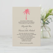 Koraalpalmboom | Weddenschap Kaart (Staand voorkant)