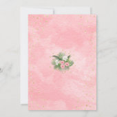 Koraalpalmen Tropische botanische goudolie Save The Date (Achterkant)