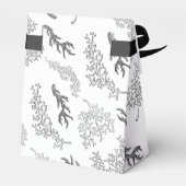 Koraalpatroon B & W notionele bruiloft Bedankdoosjes (Achterkant)