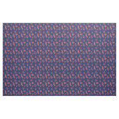 Koraalpeach en marineblauw, gevarieerd stof (Yard (91,4 cm))