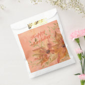 Koraalperen en roze bedankzakje (Gezegeld)