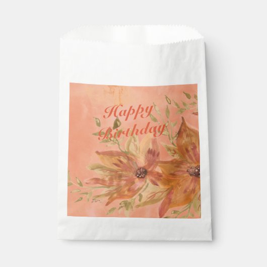 Koraalperen en roze bedankzakje (Voorkant)