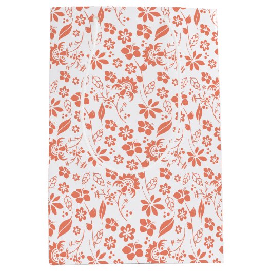  koraalpervlakken Tropische lentevloeren Medium Cadeauzakje (Voorkant)