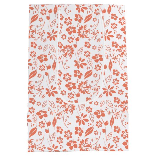  koraalpervlakken Tropische lentevloeren Medium Cadeauzakje (Achterkant)