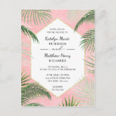 Koraalperzik Tropische Botanische Waterverf Bruilo Uitnodiging Briefkaart (Voorkant)