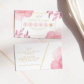 Koraalperzik Waterverf Moderne Loyaliteit Visitekaartje