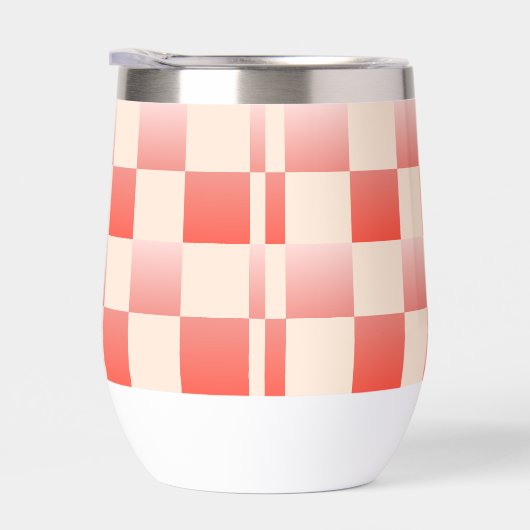 Koraalperzikgradiënt geruit (Rechts)