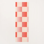 Koraalperzikgradiënt geruit yogamat (Achterkant)