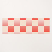 Koraalperzikgradiënt geruit yogamat (Voorkant (horizontaal))