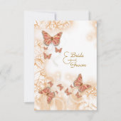 Koraalperzikvlinder RSVP Kaartje (Voorkant)