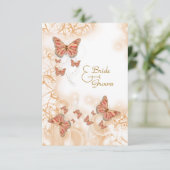 Koraalperzikvlinder RSVP Kaartje (Staand voorkant)