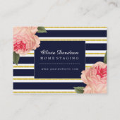 Koraalpioenen en Navy Stripes Cadeaubon Kortingskaartje (Achterkant)