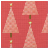 Koraalpolka stipt moderne kerstboom stof (Close Up)
