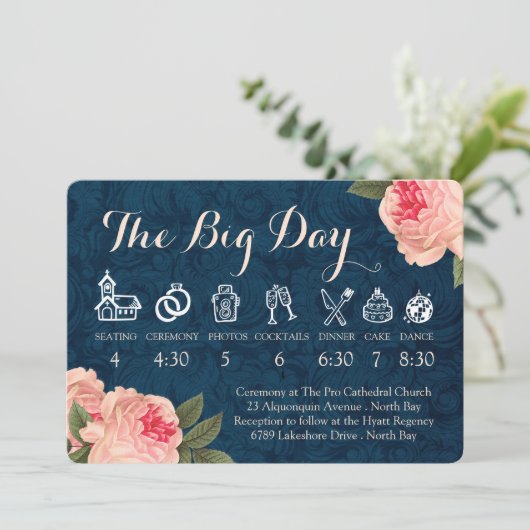 Koraalpony's en marineverbindtijdlijn programmakaart (Staand voorkant)