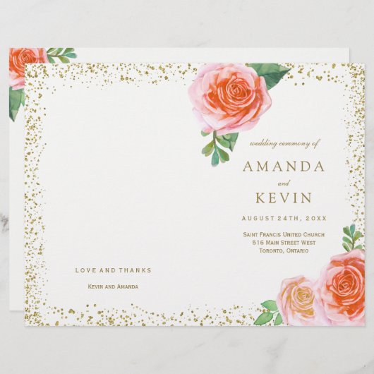 Koraalprogramma's en goudweddenschappen (Voorkant / Achterkant)