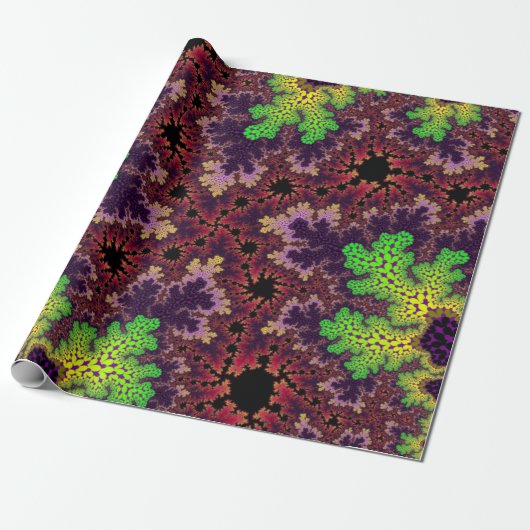 Koraalregenboog Cadeaupapier (Uitgerold)