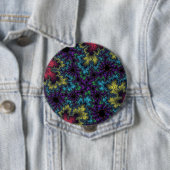 Koraalregenboog Ronde Button 4,0 Cm (In situ)