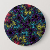 Koraalregenboog Ronde Button 4,0 Cm (Voorkant)