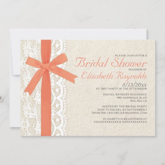 Koraalriem en bridal-doucheruimte kaart (Voorkant)