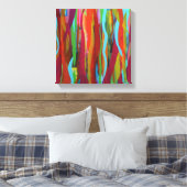 Koraalrif 12 x 12 Ingepakt Canvas Afdruk (Insitu (Slaapkamer))