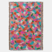 Koraalrif Abstract Deken (Voorkant Verticaal)