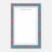 Koraalrif Abstract roze en Blauwgroen tropisch Post-it® Notes (Voorkant)