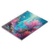 Koraalrif Abstracte Oceaan Moderne Kunst Notitieboek (Linkerzijde)