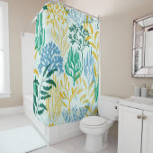 Koraalrif, algen naadloos patroon. douchegordijn (In situ)