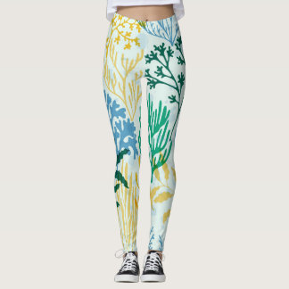 Koraalrif, algen naadloos patroon. leggings